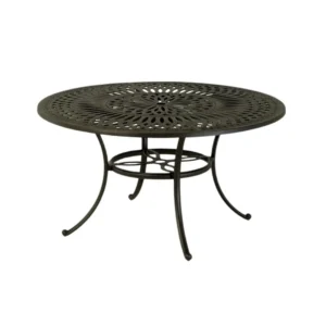 Mayfair Collection by Hanamint 54” ROUND DINING TABLE WITH LAZY SUSAN