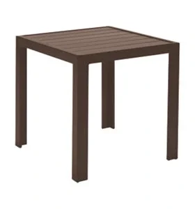 Aluminum Slat End Table - 24 Square - Rich Earth
