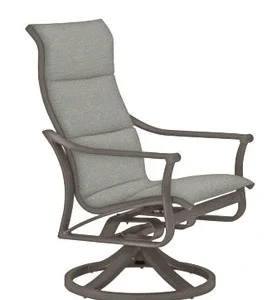 Corsica Padded High Back Sling Swivel Rocker